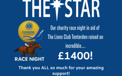 Supporting the Tenterden Lions Club – Race Night Raises £1400!